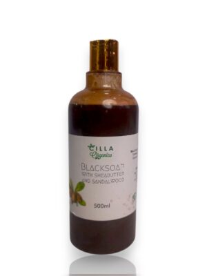 BlackSoap with Shea butter and Sandalwood (500ml)